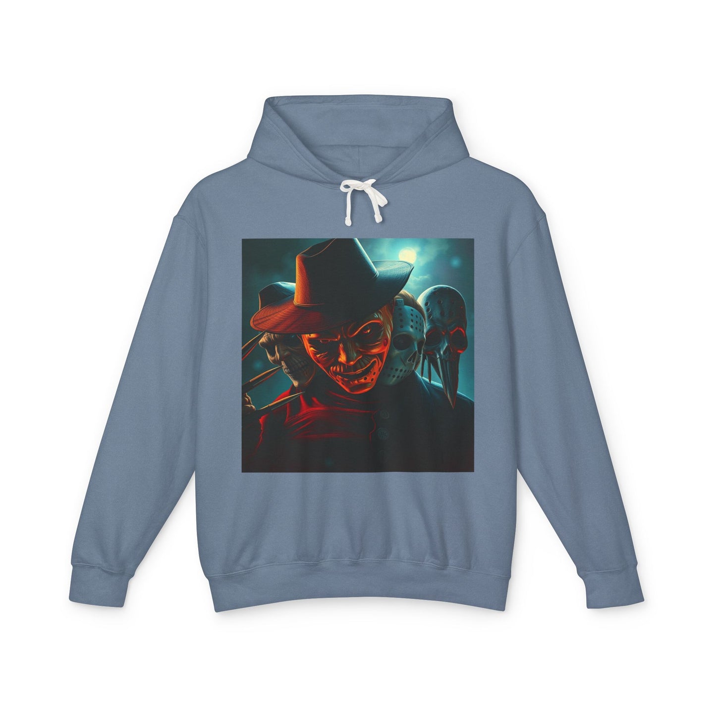 Freddy Krueger Hoodie, Horror Movie Hoodie, Classic Horror Apparel, Jason Voorhees Hoodie, Lightweight Hooded Sweatshirt, Scary Movie Hoodie, Halloween Hoodie, Nightmare on Elm Street Clothing.