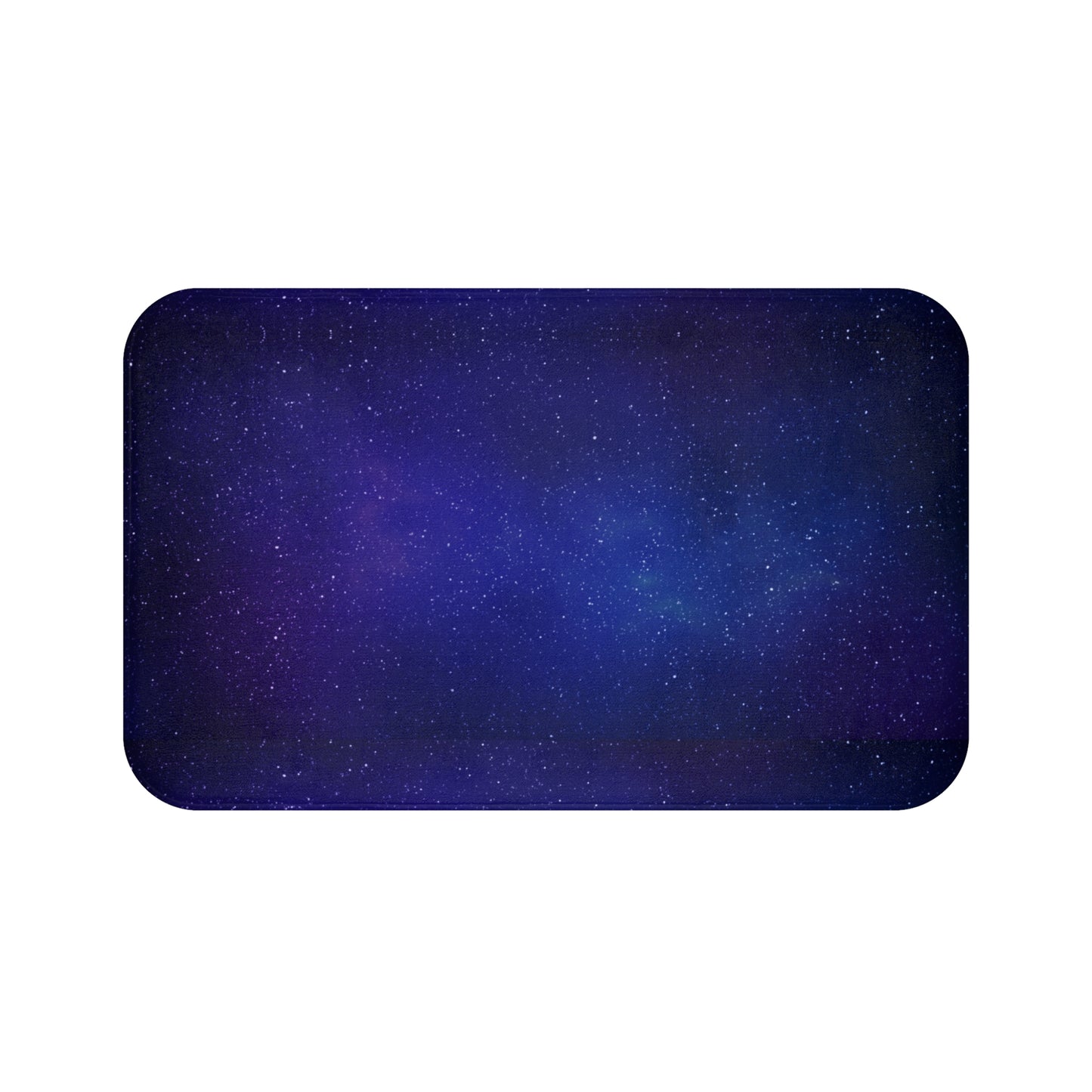 Blue Galaxy Bathmat, Night Sky Bathroom Rug, Celestial Bathroom Decor, Space-Themed Bathmat, Starry Sky Galaxy Mat, Housewarming Gift.