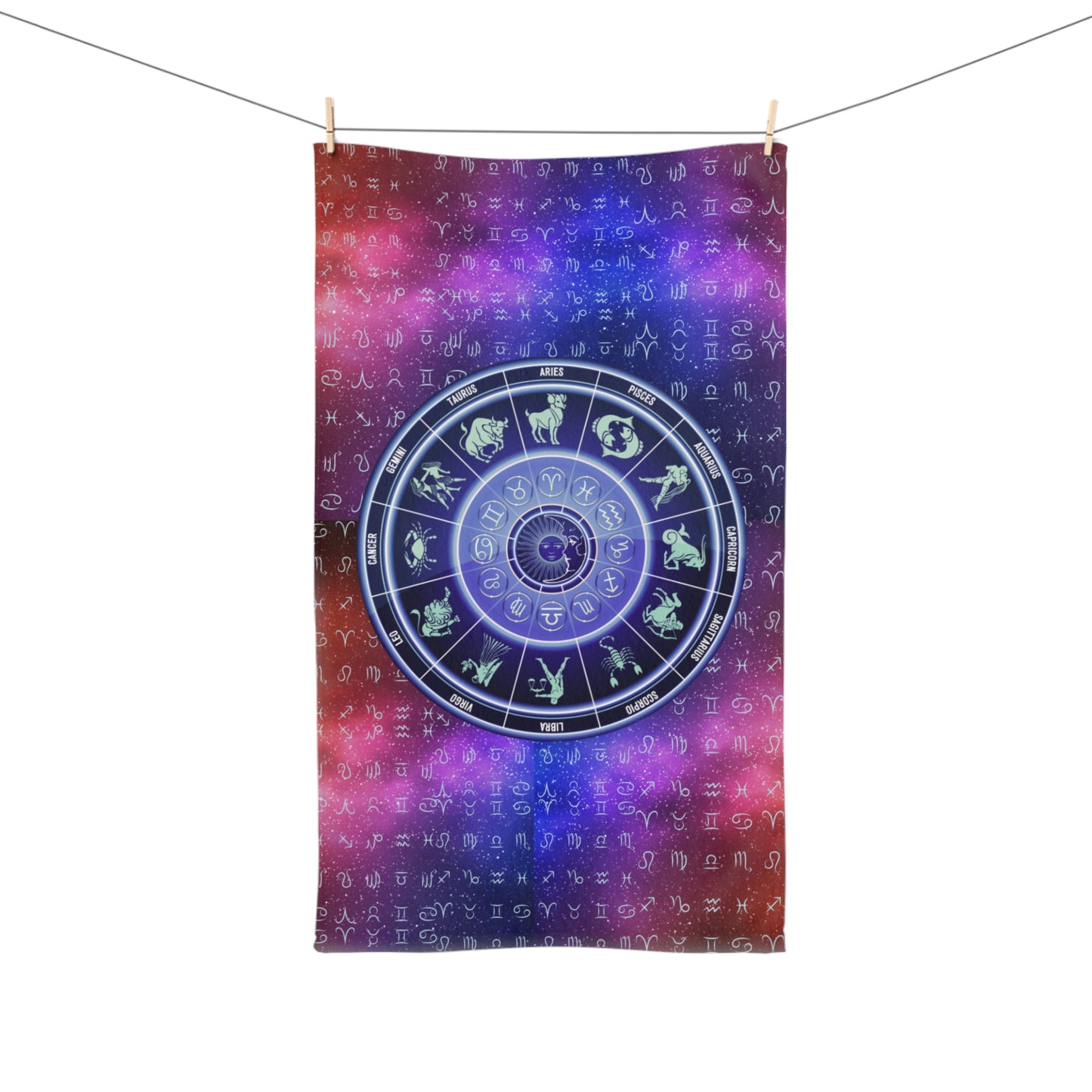 Birth Signs Hand Towel, Zodiac Hand Towel, Astrology Bathroom Decor, Celestial Bathroom Towel, Personalized Zodiac Towel, Birth Signs Bathroom Accessories,