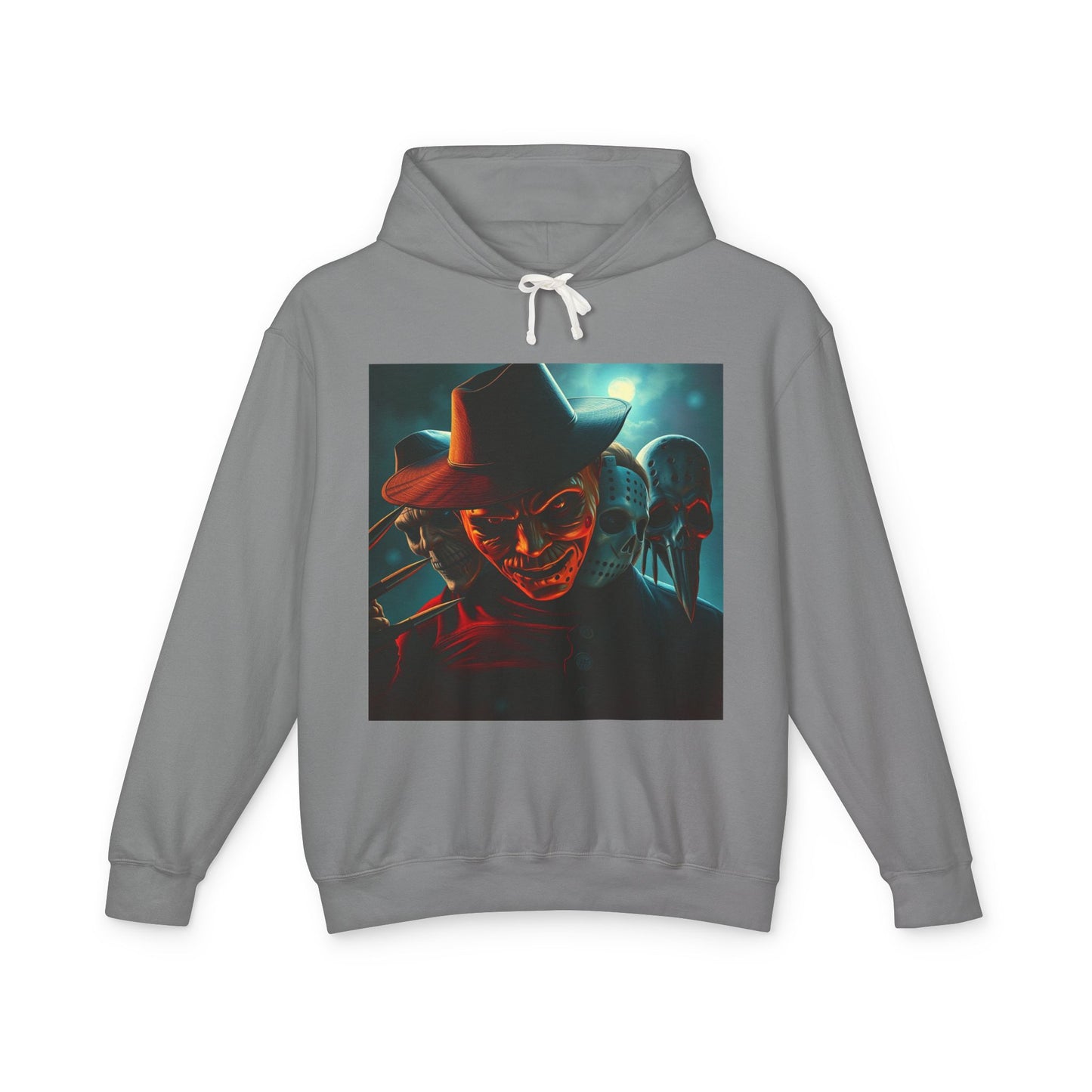 Freddy Krueger Hoodie, Horror Movie Hoodie, Classic Horror Apparel, Jason Voorhees Hoodie, Lightweight Hooded Sweatshirt, Scary Movie Hoodie, Halloween Hoodie, Nightmare on Elm Street Clothing.