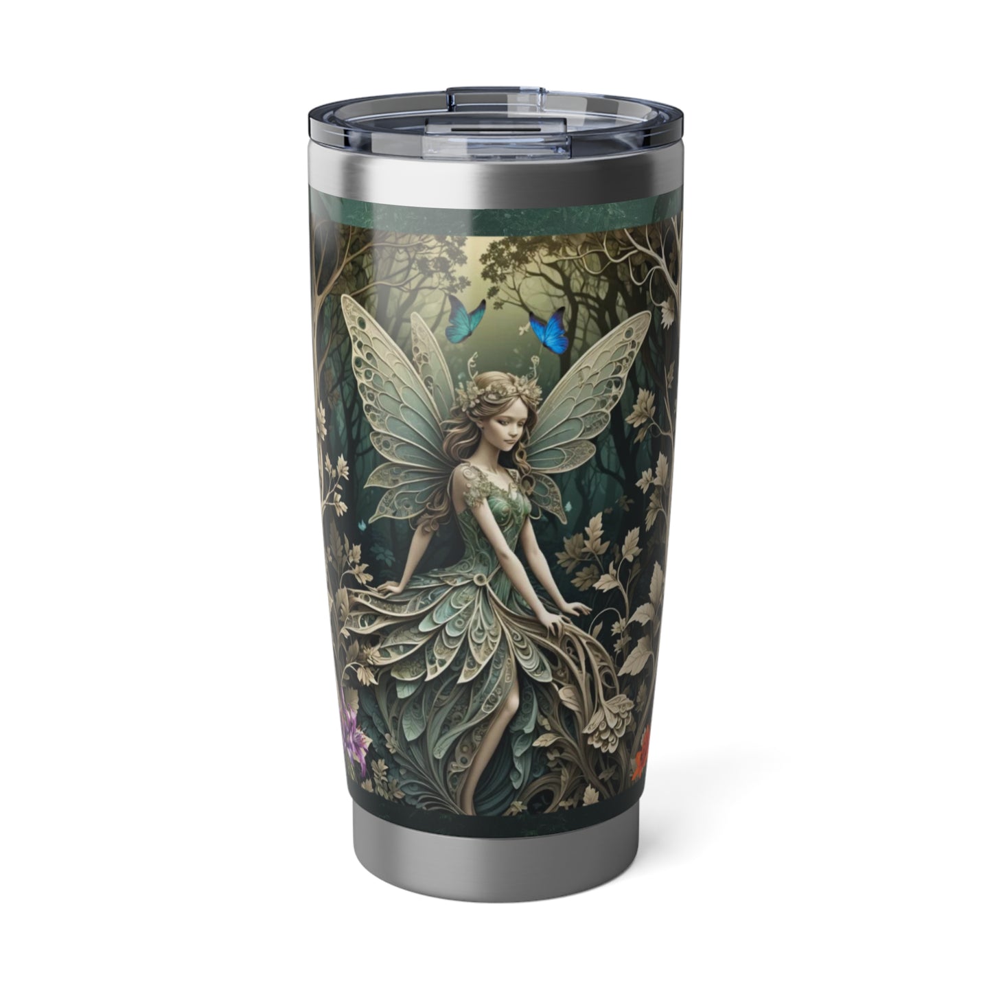 Fairy Vagabond 20oz Tumbler, Wanderlust Fairy Tumbler Fantasy-Inspired Drinkware, Stainless Steel Tumbler, Gift for Her Tumbler, Enchanted Drinkware.