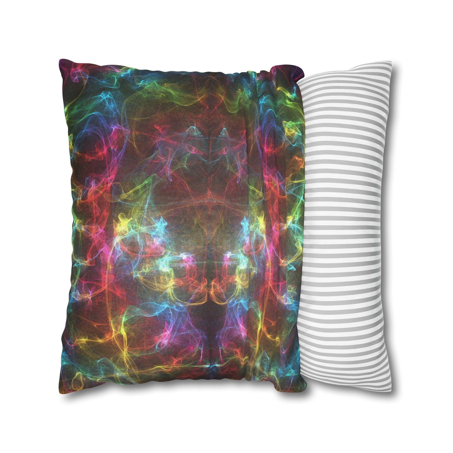 Rainbow Pillows, Rainbow Design Pillows, Black and Rainbow Pillowcases, Colorful Throw Pillows, Rainbow Decorative pillows, Rainbow lovers' gift,