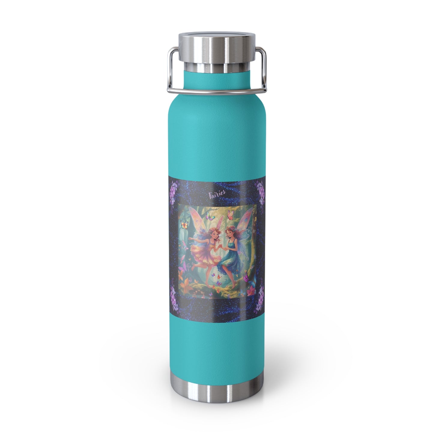 Fairies Bottle 22oz, Fairies' Drinking Bottle, Drinking Bottle for School, Copper Vacuum Insulated Bottle, Hot and Cold Beverage Bottle, Eco-Friendly Fairies' Bottle, 22oz