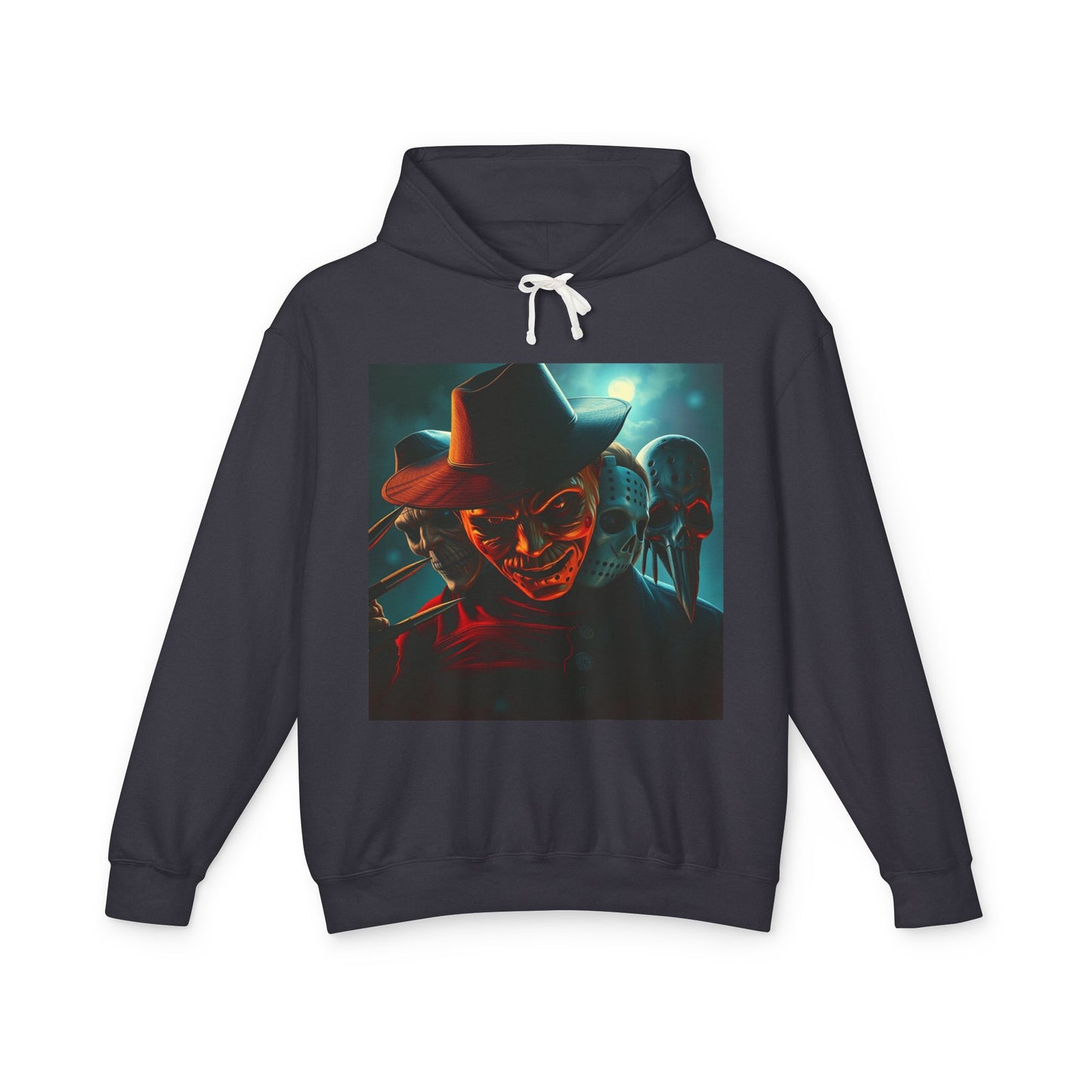 Freddy Krueger Hoodie, Horror Movie Hoodie, Classic Horror Apparel, Jason Voorhees Hoodie, Lightweight Hooded Sweatshirt, Scary Movie Hoodie, Halloween Hoodie, Nightmare on Elm Street Clothing.