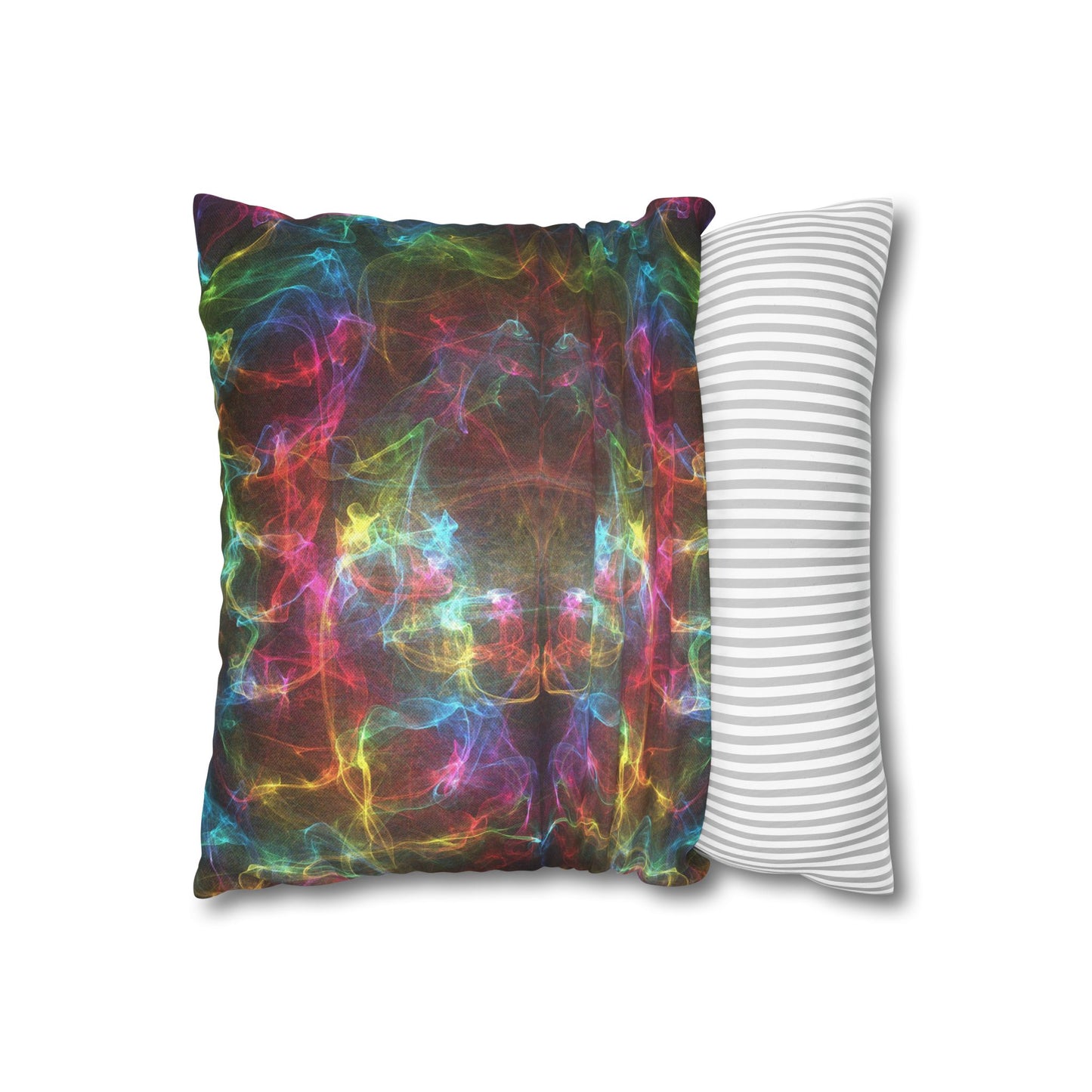 Rainbow Pillows, Rainbow Design Pillows, Black and Rainbow Pillowcases, Colorful Throw Pillows, Rainbow Decorative pillows, Rainbow lovers' gift,