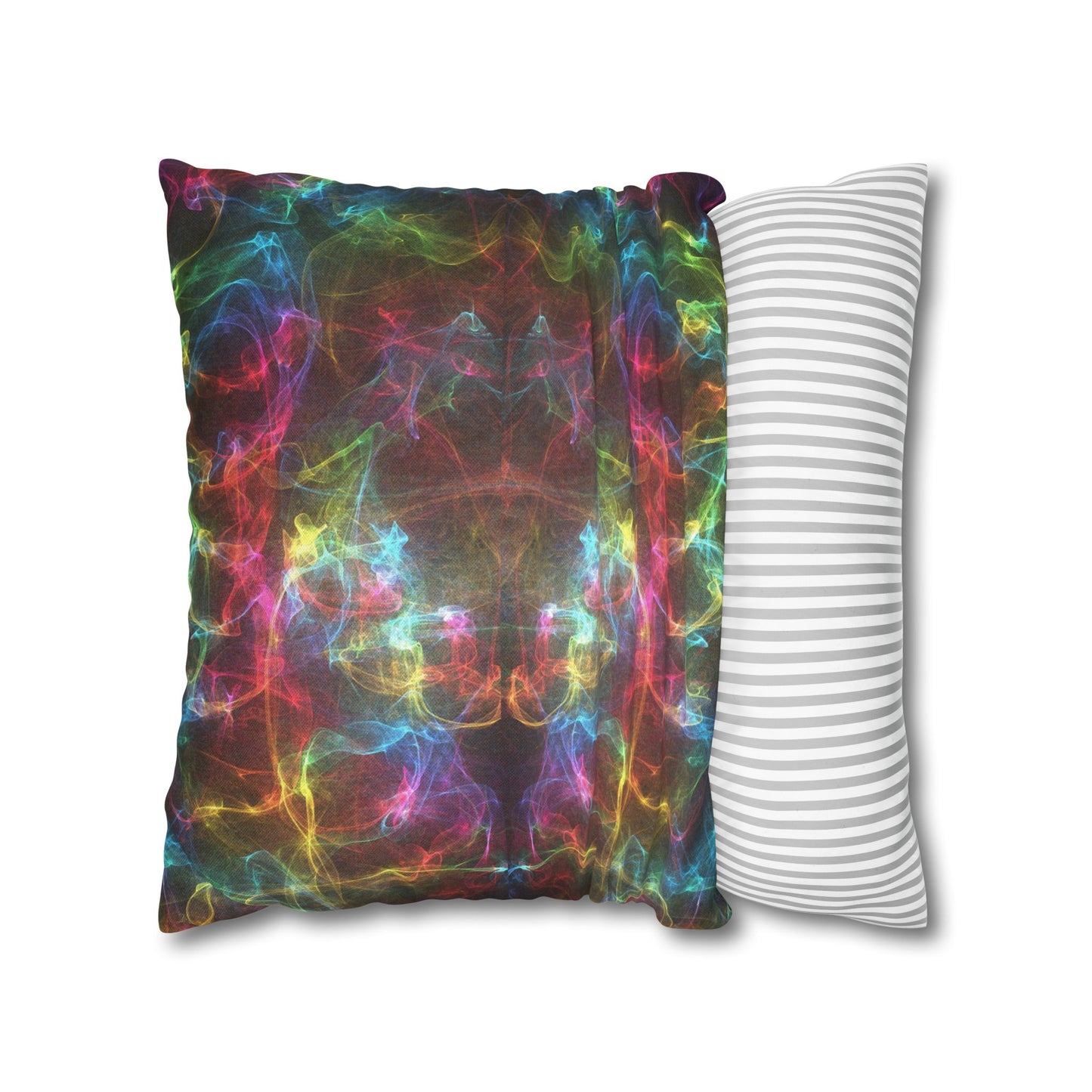 Rainbow Pillows, Rainbow Design Pillows, Black and Rainbow Pillowcases, Colorful Throw Pillows, Rainbow Decorative pillows, Rainbow lovers' gift,