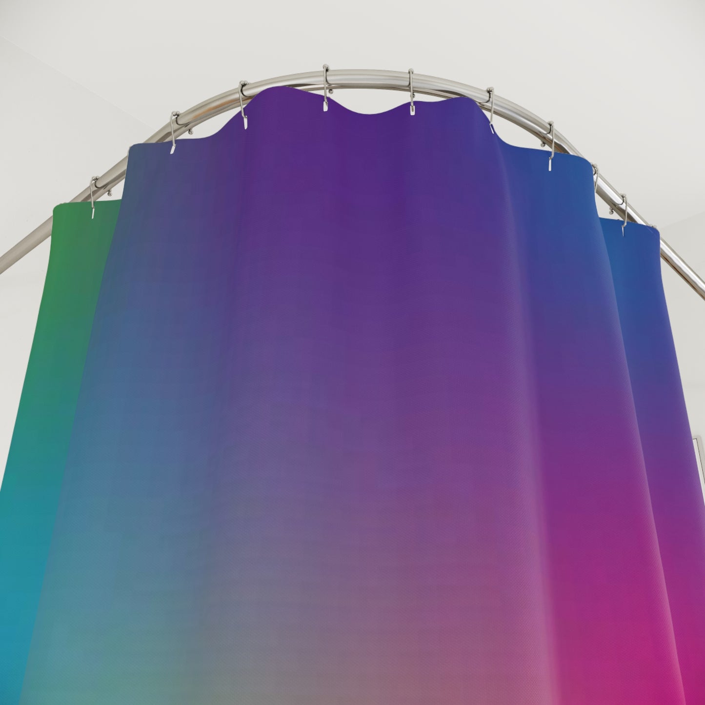 Dark Rainbow Shower Curtain, Colorful Yet Sophisticated Curtain, Great Housewarming Gift, Rainbow bath Decor, Rainbow-Inspired Shower Curtain.