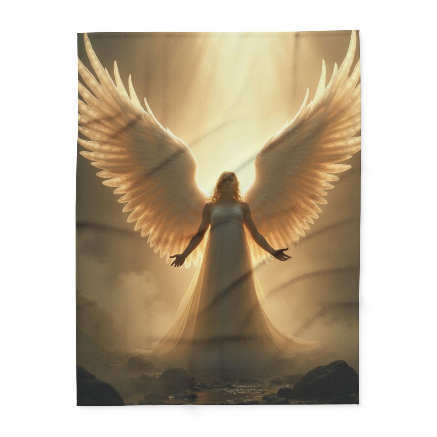 Archangel Blanket Angel-Inspired Blanket, Soft Spiritual Blanket, Guardian Angel Blanket, Divine Comfort Blanket, Religious Throw Blanket, Angelic Decor Blanket, Cozy Plush Blanket.