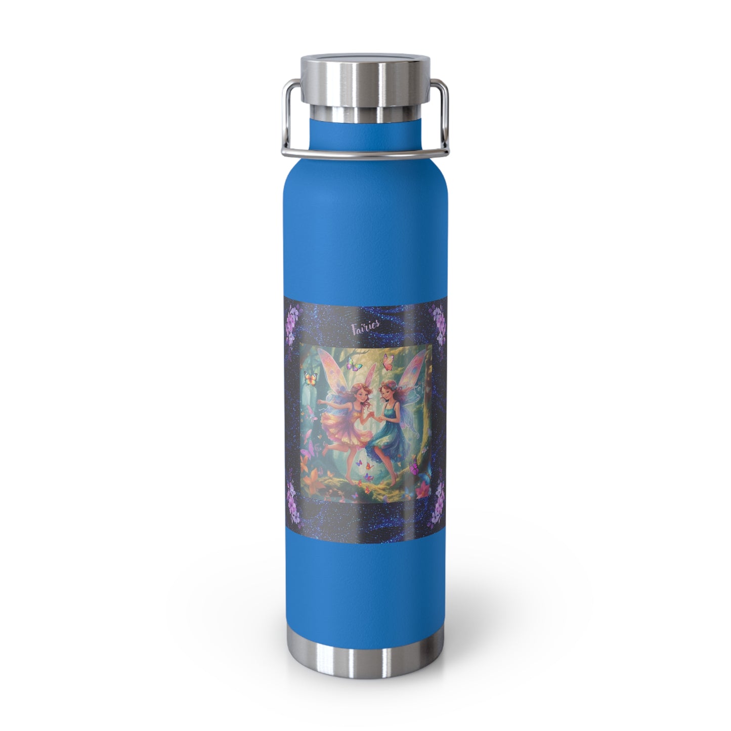 Fairies Bottle 22oz, Fairies' Drinking Bottle, Drinking Bottle for School, Copper Vacuum Insulated Bottle, Hot and Cold Beverage Bottle, Eco-Friendly Fairies' Bottle, 22oz