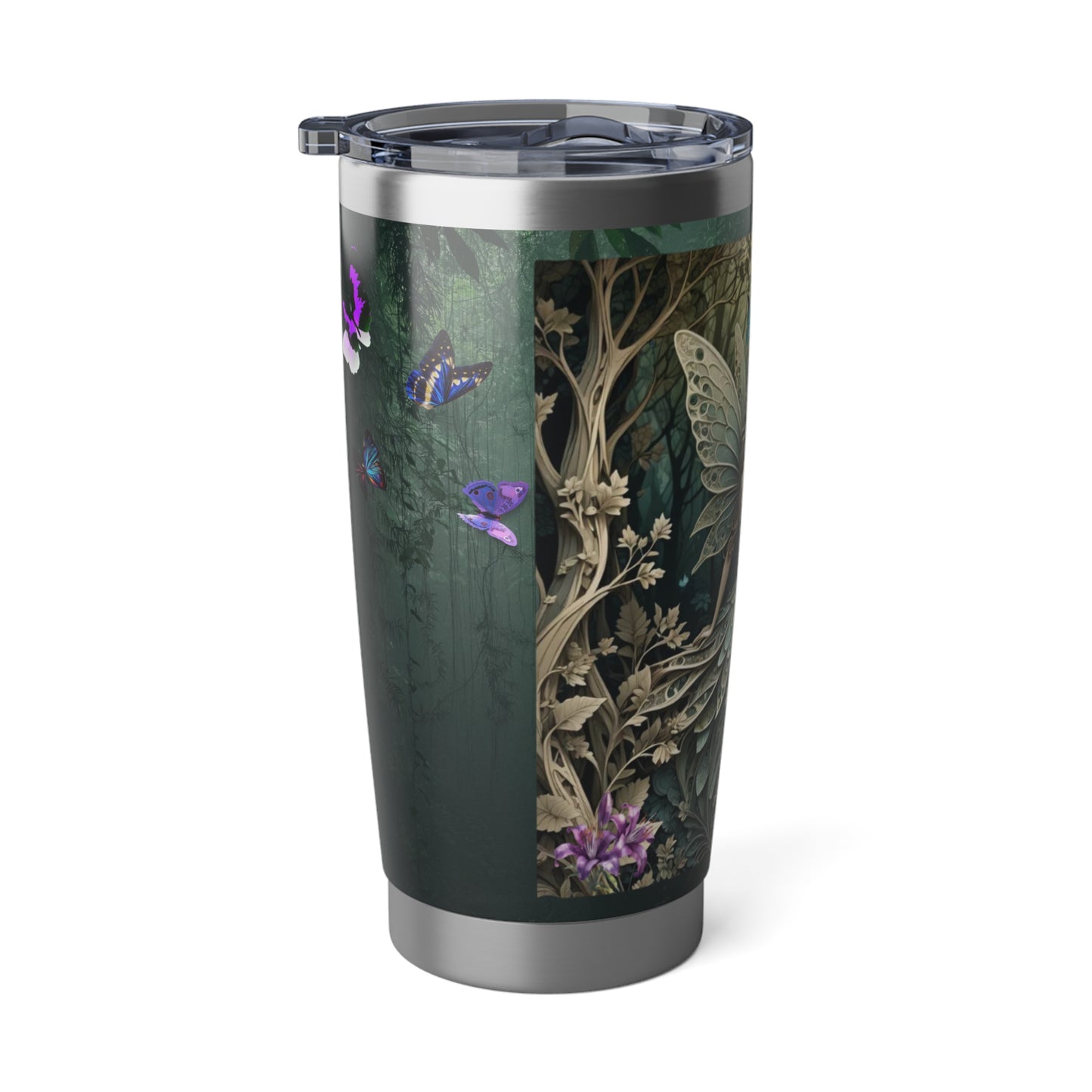 Fairy Vagabond 20oz Tumbler, Wanderlust Fairy Tumbler Fantasy-Inspired Drinkware, Stainless Steel Tumbler, Gift for Her Tumbler, Enchanted Drinkware.