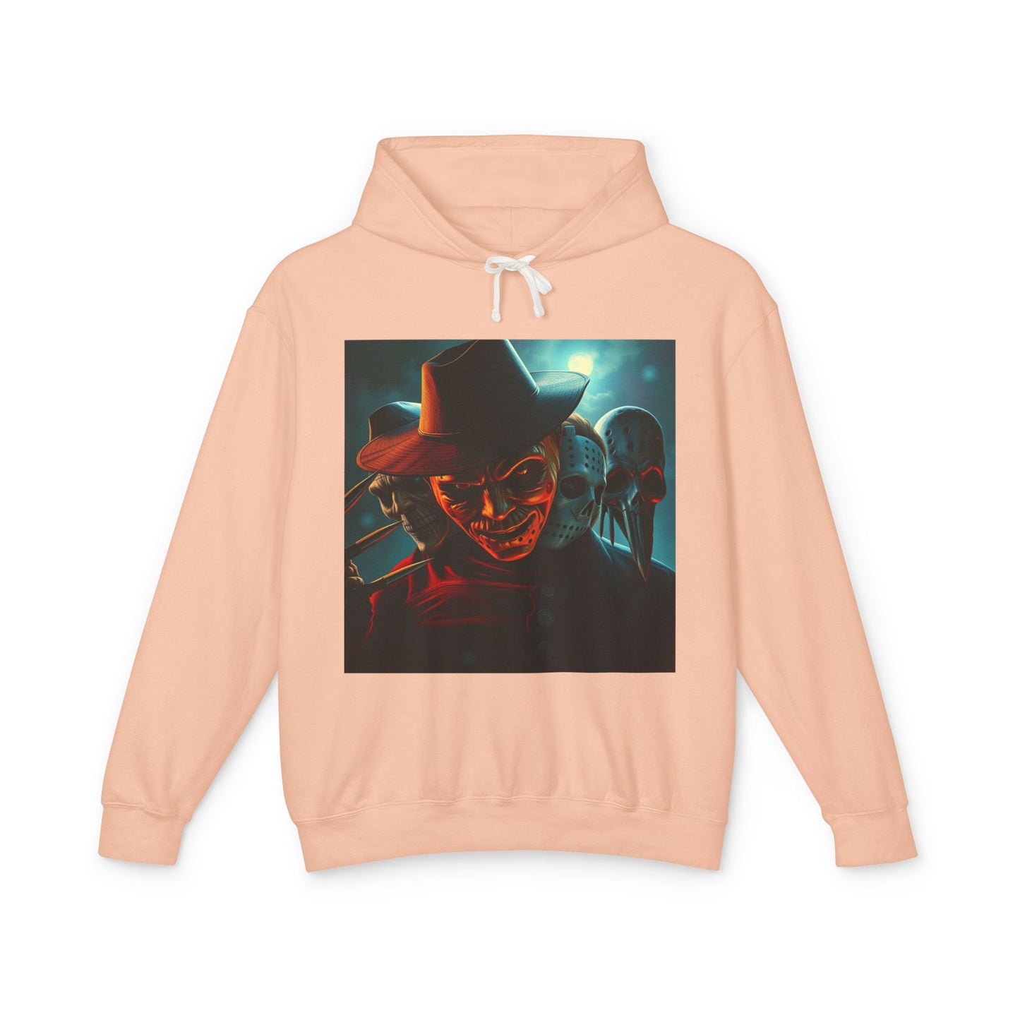 Freddy Krueger Hoodie, Horror Movie Hoodie, Classic Horror Apparel, Jason Voorhees Hoodie, Lightweight Hooded Sweatshirt, Scary Movie Hoodie, Halloween Hoodie, Nightmare on Elm Street Clothing.