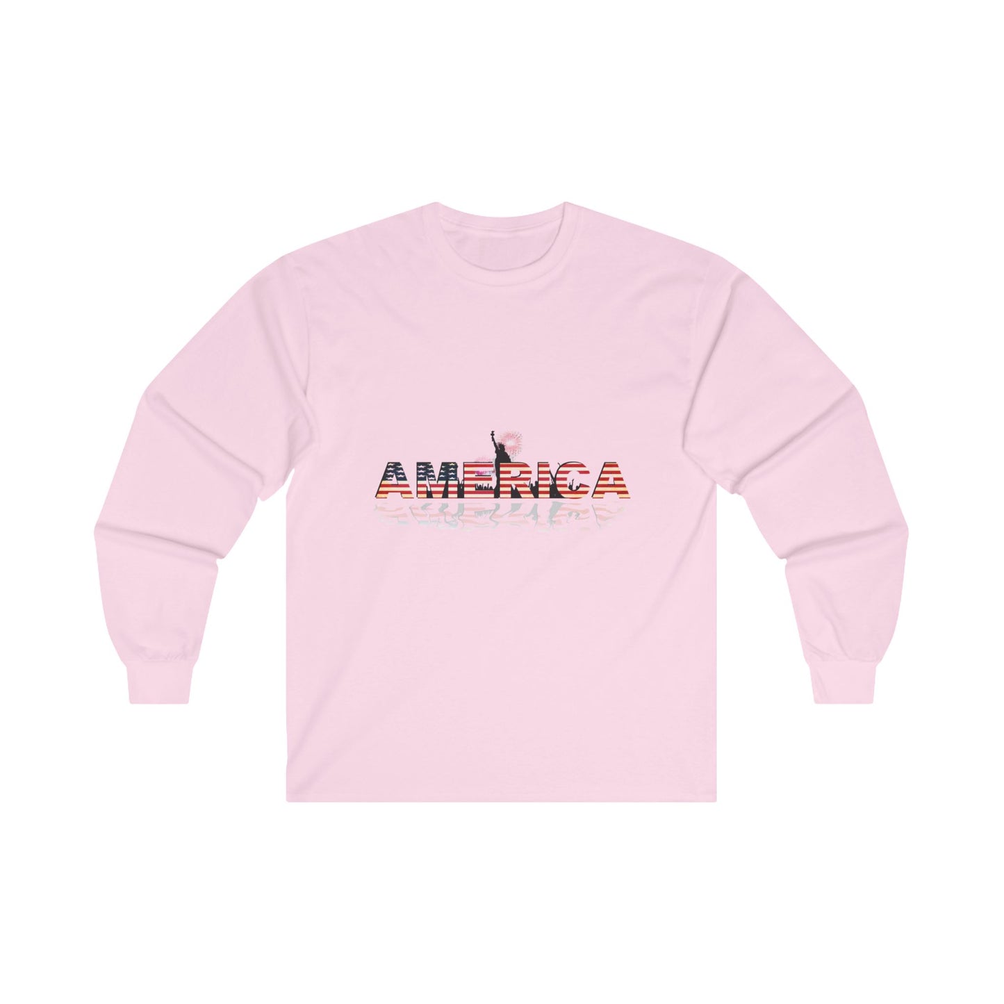 Patriotic long-sleeve, Statue of Liberty Long sleeved tee, America shirt, USA pride shirt, Liberty design, patriotic apparel, American pride clothing, USA long-sleeve.