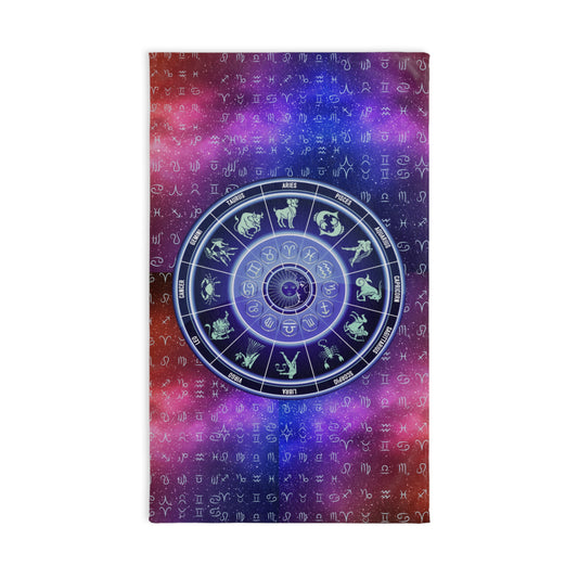 Birth Signs Hand Towel, Zodiac Hand Towel, Astrology Bathroom Decor, Celestial Bathroom Towel, Personalized Zodiac Towel, Birth Signs Bathroom Accessories,