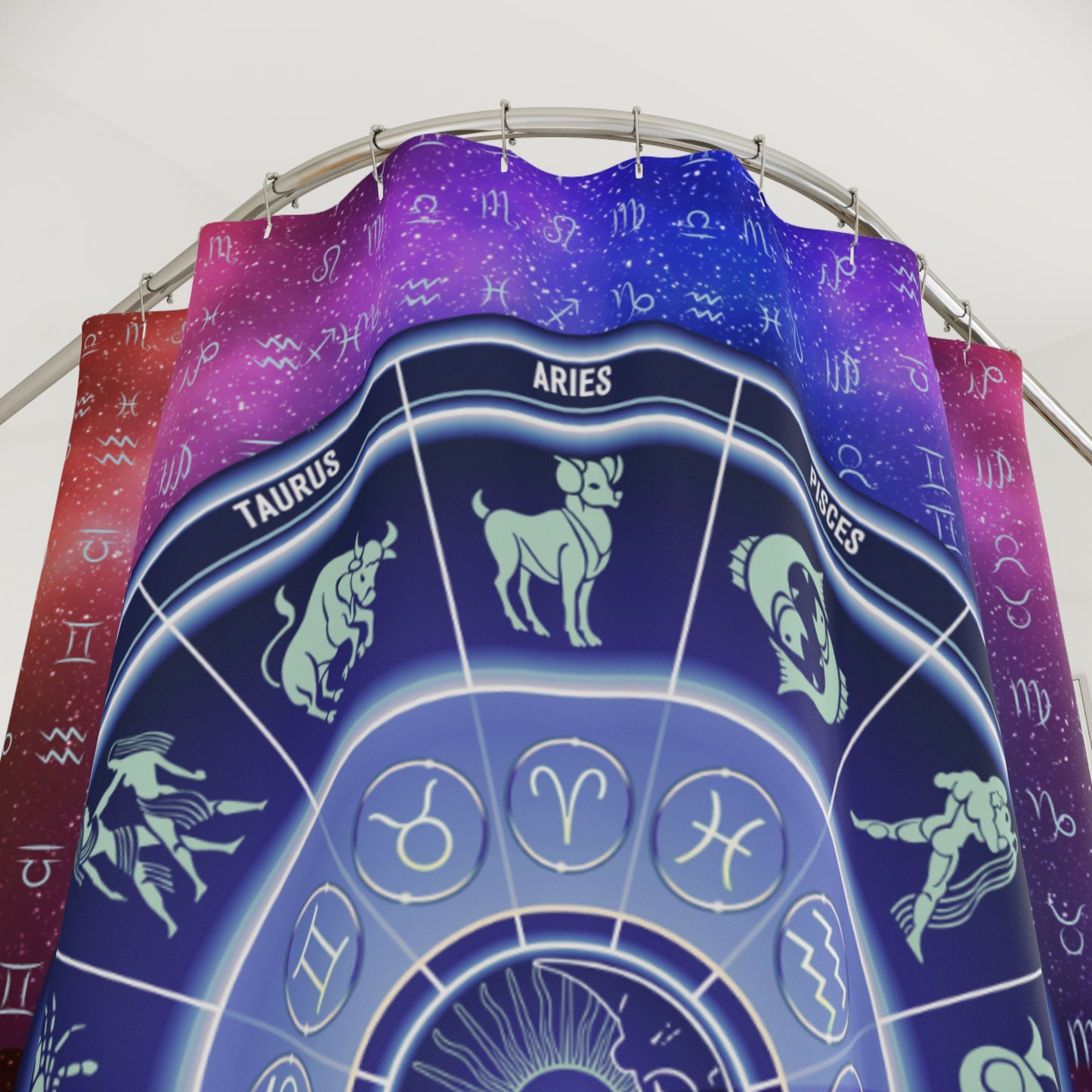 Birth Signs Shower Curtain, Zodiac Shower Curtain, Astrology Bathroom Decor, Celestial Shower Curtain, Birth Signs Bathroom, Accessories Astrology-Inspired.