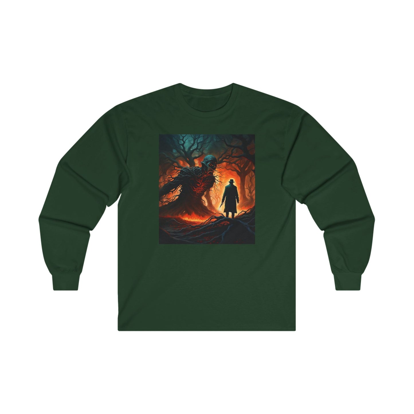 Freddy Krueger Lon Sleeved tee, horror long-sleeve, Halloween shirt, Nightmare on Elm Street tee, horror fan clothing, Freddy graphic, spooky long-sleeve,