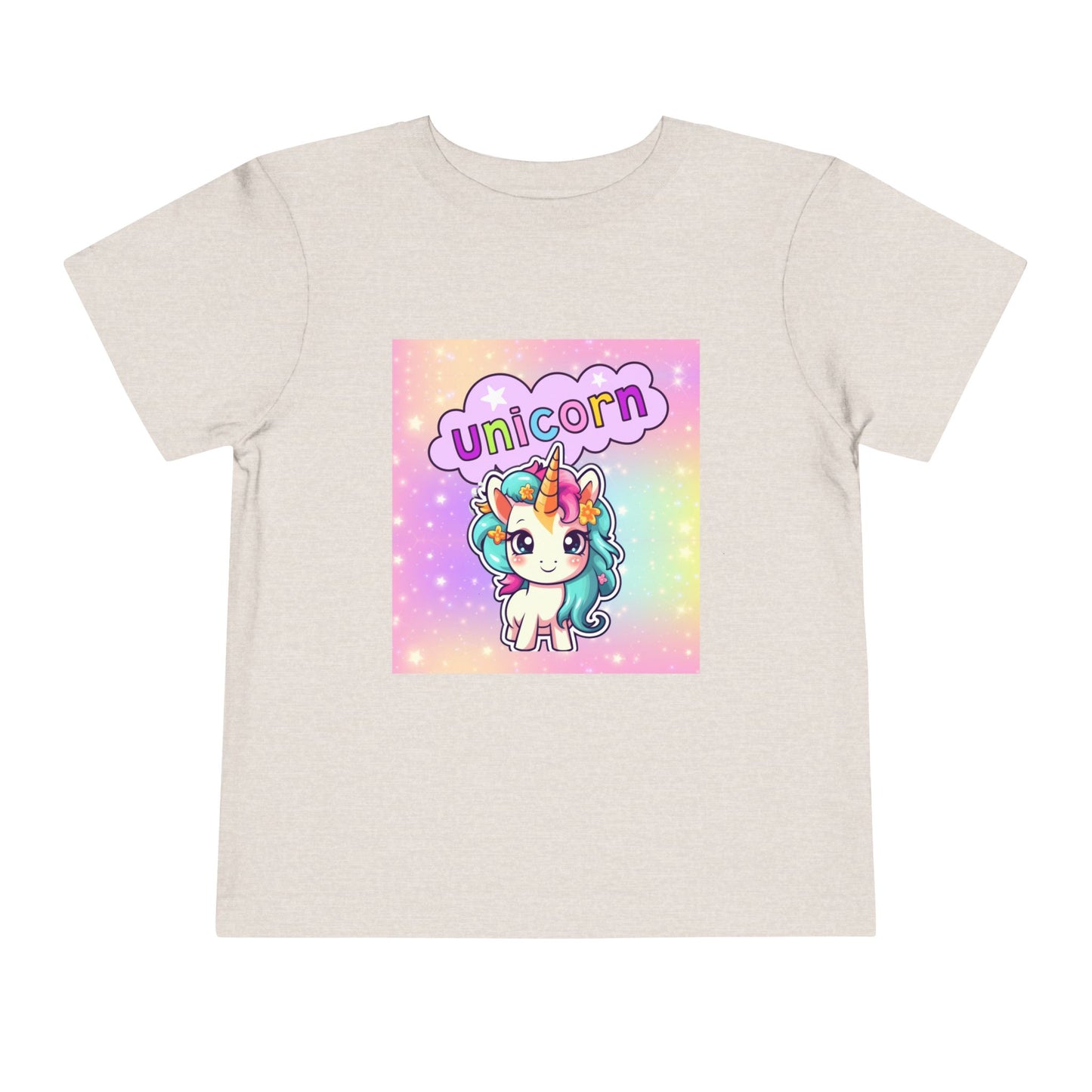 Toddler Unicorn T-Shirt Baby, Unicorn Kids Tee Rainbow Background, Shirt for Toddlers, Cute Toddler Unicorn Clothing, Magical Unicorn Toddler Apparel.