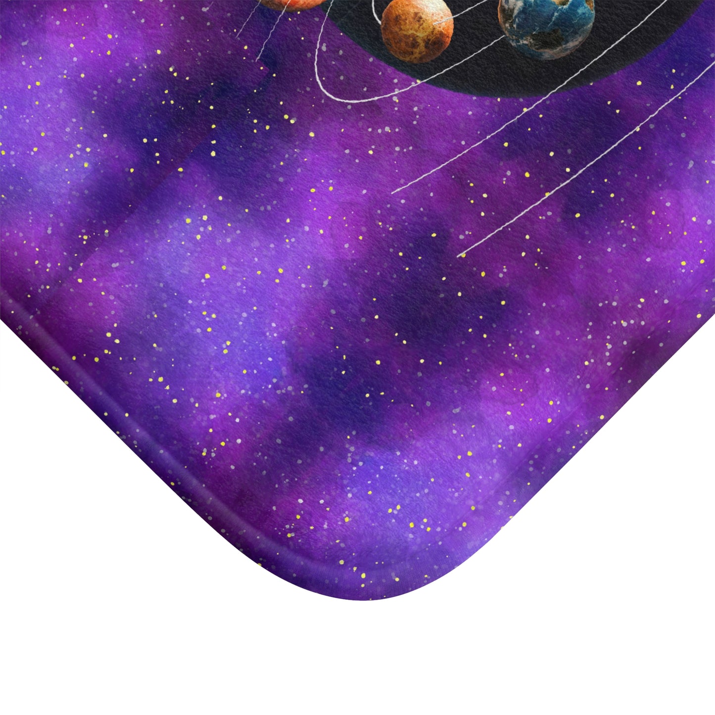 Planets Bathmat, Outer Space Shower Mat, Cosmic Bathroom Decor, Space-Themed Bathmat, Solar System Bathroom Accessories, Housewarming Gift.