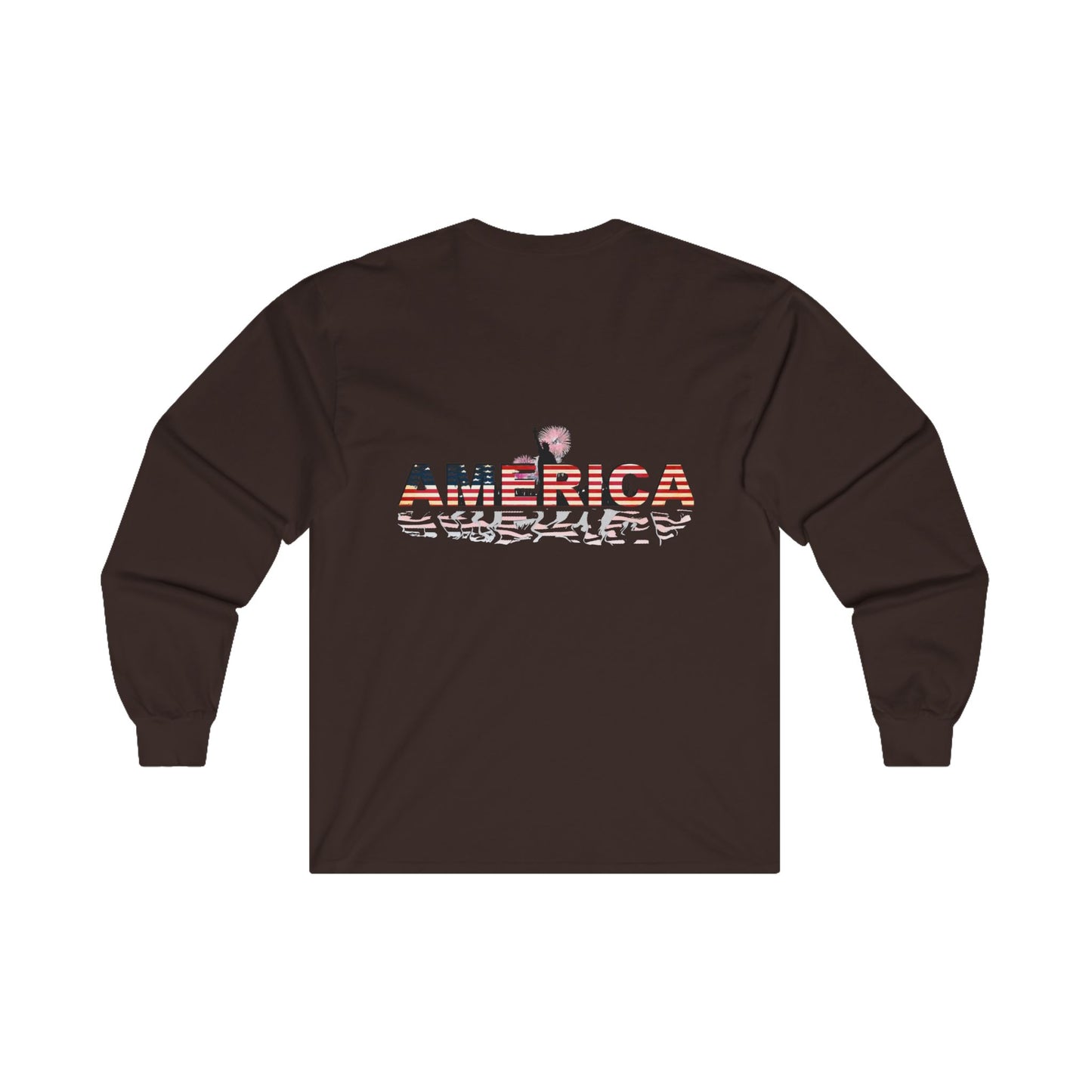 Patriotic long-sleeve, Army support shirt, patriotic design, Statue of Liberty shirt, America shirt, military pride clothing, patriotic apparel, freedom tee, USA long-sleeve,