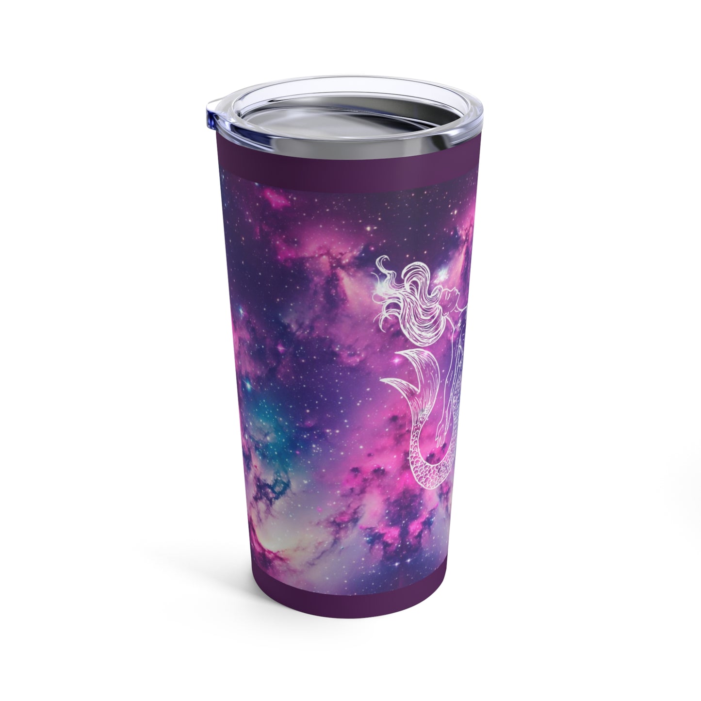 Mermaid Tumbler 20oz Purple and Blue Swirl Tumbler, Ocean-Inspired Drinkware, Stainless Steel Mermaid Tumbler, Fantasy-Themed Tumbler, Insulated Mermaid Cup, Gift for Her,