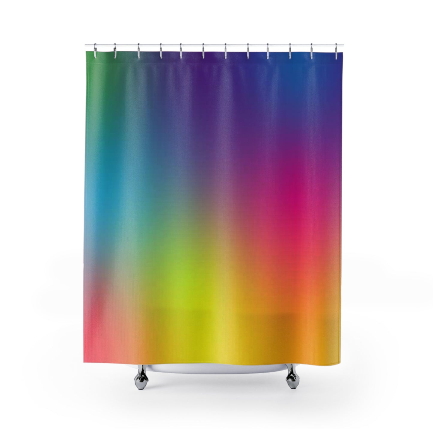 Dark Rainbow Shower Curtain, Colorful Yet Sophisticated Curtain, Great Housewarming Gift, Rainbow bath Decor, Rainbow-Inspired Shower Curtain.