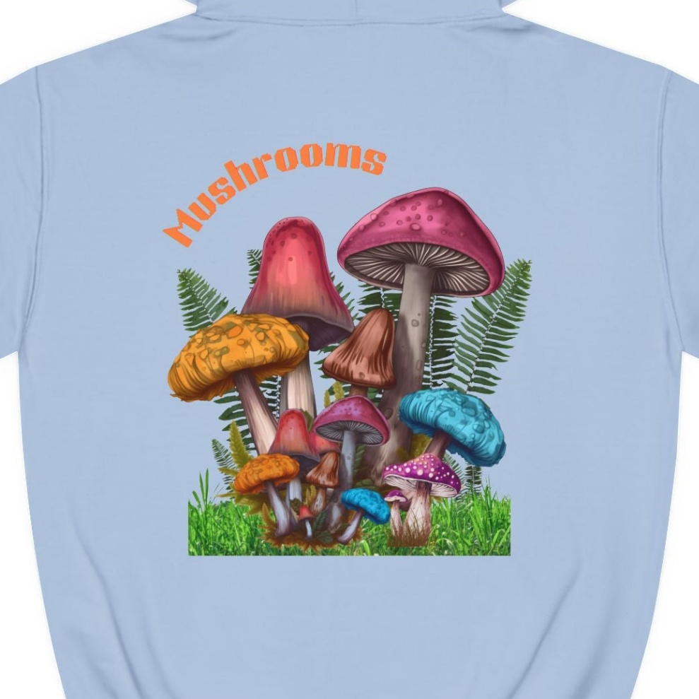 70s Trippy Mushroom Sweatshirt, Psychedelic Mushroom Pullover Sweatshirt, Retro Mushroom Sweatshirt, Colorful Hippie Style Sweatshirt.